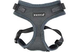 PUPPIA RITEFIT HARNESS - GREY - M