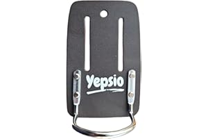 YEPSIO Étui de Porte-Marteau en Cuir Fixe Robuste, Boucle en Acier Solide, Convient aux constructeurs, menuisiers, électriciens, plombiers YHH-27
