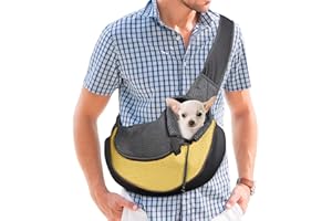 PETCUTE Bolsa para Perros pequeños y medianos Transportín para Perros Bolsa Bandolera de Transporte para Perros de Viaje