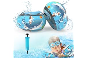 ZTBFHLZQ Brassard Enfant, Brassard Gonflable Bebe, Brassard Bebe 1-6Ans avec 3Airbags Indépendants, Aide à la Natation pour Débutants de 6 à 18 kg, Brassard Piscine Enfant pour Filles Garçons