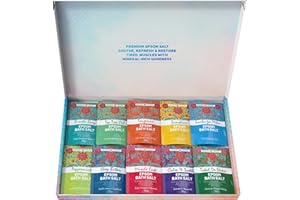 PURE SOURCE NUTRITION Scented Epsom Bath Salts Gift Set – 10 x 35g Sachets | Assorted Fragrances with Essential Oils | Relaxing Bath & Foot Soak | Natural Magnesium Sulphate for Stress Relief, Sleep & Muscle Recovery