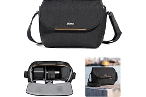 ULANZI Borsa per Macchina Fotografica, 4 L, Borse Fotografica Tracolla Leggera, SLR/DSLR, nera, Borsa Impermeabile, Minimalista per Donne e Uomini, Compatibile con Sony/Canon/Nikon