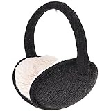 Womens Girls Winter Warm Adjustable Knitted Ear Warmers Foldable Earmuffs