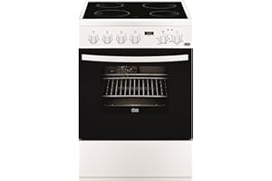 Cuisiniere vitroceramique Faure FCV6530CWA - Blanc - Classe énergétique A / Plaque Vitrocéramique / Four Electrique Multifonction - CatalyseTournebroche