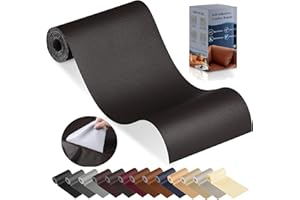 YAFLC Cuero Adhesivo Parches Café, 10x160cm ReparacióN De Cuero Parches, Parches de Cuero Adhesivos Polipiel Adhesiva para Sofá, Asiento de Coche, Muebles, Chaquetas