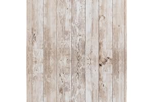 FENTIS Papel de Efecto Madera Papel de Contacto Estilo Antiguo Autoadhesivo Papel de Vinilo Parte Trasera Adhesiva Rollo de Plástico Decorativo Para Pared Muebles Mesas Armarios Puertas 44,5x1000cm
