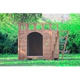 &ldquo;MANDU&rdquo; Ahşap Dublex K&ouml;pek Kul&uuml;besi (teraslı)