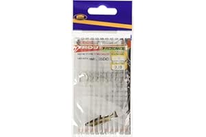 Lineaeffe Ami da Pesca Legati con Filo Fluorocarbon Trout Hooks Amo 6 0.20 mm 2 m Amo Trota Lago Mare Surfcasting