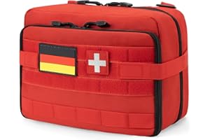 Jueachy Grande pochette tactique Molle - Grand sac d'administration - Pochettes à outils Molle - Poches EDC extensibles pour la randonnée, la chasse, l'organisation de poche médicale - Patch inclus,