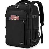 VSNOON Expandable Travel Backpack 24L-30L, Ryanair Backpack 40x30x20(Black) | Travel Backpack Cabin Airplane 40x30x20 By Vuel