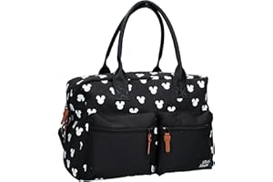 Borsa Nursery FASCIATOIO PORTA Cambio PANNOLINI - TOPOLINO Mickey Mouse Endless Imagination Disney - 38x27x16cm - Nero - Vadobag 088-0900