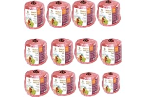 S SALTEAN 12x Himalayan Animal Horse Lick Natural Pink Salt | hanging Rope | Suitable for all Animals | 1-1.5 kg Salt| (12 pices in one box)