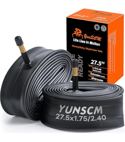YunSCM Pack Of 2 120TPI Nylon Puncture Proof 27.5 Inch Bike Tyres