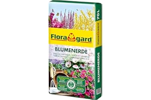 Floragard Blumenerde 70 Liter - Premium Universalerde mit Ton und Langzeitdünger - mit regionalen nachwachsenden Rohstoffen - für Zimmerpflanzen, Terrasse und Garten