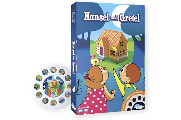Moonlite - 6054020 - Pack Histoire Hansel et Gretel - Contes de fées - Projecteur d'histoires pour enfant bébé - Effets sonores et lumineux - Educatif et intératif-1 à 7 ans-Inspiré des livres contes