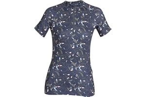Aubrion Shires Revive Womens Short Sleeve Base Layer - Navy Blue