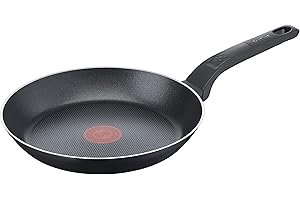 Tefal B55504 Easy Cook & Clean Padella 24 cm | Rivestimento antiaderente | Segnale termico | Base robusta | Pulizia facile | Forma profonda | Nero