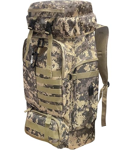 Kabxhueo Outdoor-Rucksack – 80 Liter, Wasserdicht, Taktisch Für Trekking, Camping & Jagd