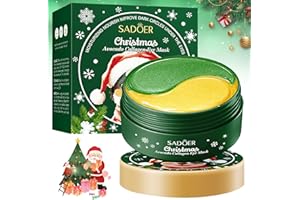 ZNNHNN 60 pcs Augenpads Gegen Augenringe,Avocado Under Eye Patches Anti Aging,Avocado Collagen Eye Pads,Hyaluronsäure Collagen Augenmaske,Mindern Falten Tränensäcke und Schwellungen-Weihnachtsausgabe