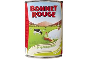 BONNET ROUGE Lait Concentré Non Sucré 410 g - Lot de 1