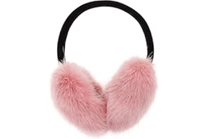 ZLYC Womens Girls Winter Fashion Adjustable Faux Fur EarMuffs Ear Warmers