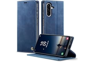 owlhold Coque Samsung Galaxy A17 Housse Antichoc en Cuir PU Premium Fentes Cartes Etui [Blocage du Signal RFID] Pochette de Portefeuille avec Fonction Support à Rabat Housse Galaxy A17 - Bleu