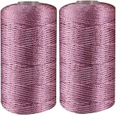 Nylon Rope for Knotting China and Outdoors | Crochet Thread Cord, Ice Cotton Fine Yarn | for Crochet, Handbags, Beads, DIY Cr