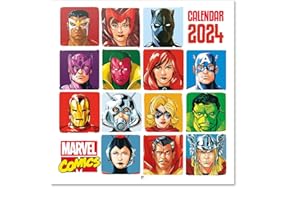 Grupo Erik: Calendario Marvel Comics 2024 da Muro + Poster Regalo incluso, 12 mesi, 30x30cm FSC®, ideale come Calendario 2024 da parete, Calendario ufficio 2024, marvel gadget o marvel must have