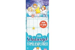 times&more Schutzengel Familienplaner 2026: times&more Kalender mit 5 Spalten - praktischer Familienplaner für die Wand mit süßen Schutzengeln als ... 2026. (times&more Kalender Heye)