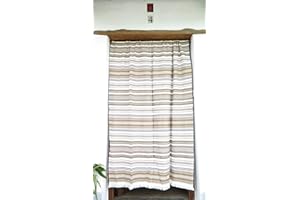 JARAPA HOME MADE WITH LOVE Cortina Alpujarreña Rustica,(160 x 215 cm), Variedad marrón Color 920 Hecha en España, Fibra Natural de algodón - Cortina para Puerta Exterior mosquitera y Parasol