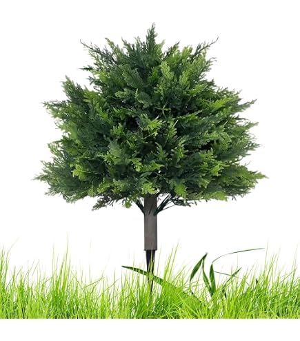 2er Set Künstliche Zypressen-Bäume Im Formschnitt – UV-beständig Für Garten, Terrasse & Indoor (ca. 89 Cm)