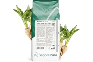 SAPOREPURO Inulin pulver - 1000 g - LANGE KETTE - aus Chicoree Wurzel - inulinpulver