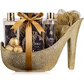 accentra - Vanilla Almond Aroma Gift Set for Women - Luxury Beauty Set with | Gift Set for Women with Shower Gel, Foaming Bat