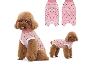 Lyneun Body Chien Post operatoire,Combinaison de Récupération pour Chiens,Body Post Chirurgical pour Chien,Body Chien Post Operatoire Male Castration Alternatives Collerettes pour Chiens(Rose,M)