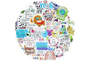 AIRNOGO Refranes Pegatinas 100 Alienta Texto Frases Proverbios Stickers Impermeable Vinilo Adhesivas Positivo Dichos Stickers para Movil Portatil Botella libro Scrapbooking Journal Laptop Viaje Bici iPad etc