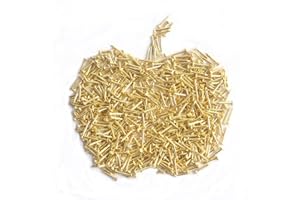 huruirui 1.5X25mm Petits Clous,500pcs Petits Clous Bois en Fer pour Photo Clous pour Photo Suspendus Meubles de Travail du Bois DIY Clous Bricolage Images Décoratifs Clous Or