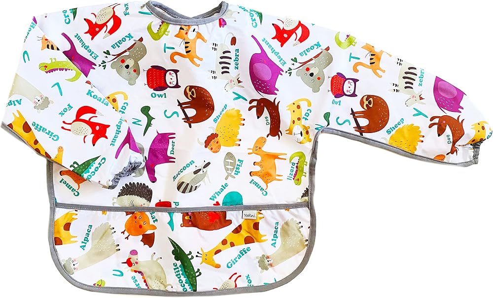 YORNİ, Deluxe Uzun Kollu Bebek Mama Önlüğü