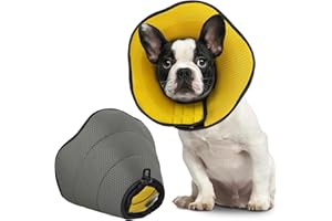 BONTHEE Collar de cono de perro para después de la cirugía, conos de perro alternativa para perros medianos y grandes, collares ajustables de recuperación de mascotas, collar isabelino para perros,