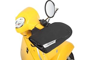 Tucano Urbano coprimanopole moto R362X. Coprimanopole scooter in neoprene impermeabile per manubri senza bilanciere. Ideali per scooter di piccola cilindrata. Muffole moto termiche e antipioggia.