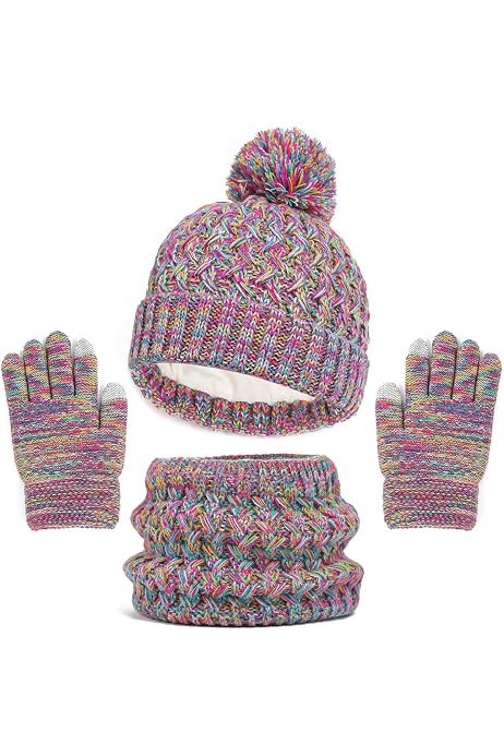 Set Hiver 3 Pièces Spiderman Marvel - Bonnet + Snood + Gants, Pour Enfant, Matière Douce Chaude, Licence Officielle