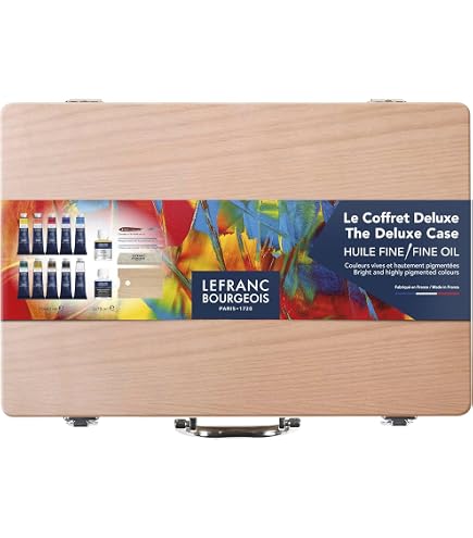 Coffret Peinture à L’huile Van Gogh – 14 Tubes De 40ml Avec Accessoires En Bois