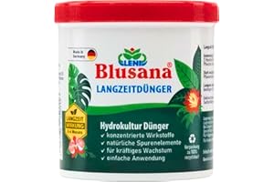 Blusana Langzeitdünger Lewatit HD 50 für Zierpflanzen in Hydrokultur | NPK mineralischer Dünger mit Ionenaustauscher 3-4 Monate Wirkung | Dose 800 ml Granulat