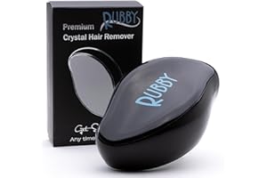 Das Original! Rubby Nano Crystal Haarentferner | Haarentfernung ohne Rasieren | Ohne Schmerzen & Schneiden | Magischer Haarentferner (1x, Schwarz Metallic)