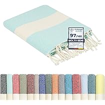 Telo Mare XXL 100x200 Cm In Cotone Riciclato - Leggero, Antisabbia, Asciugatura Rapida, Per Spiaggia E Yoga - Foto 12