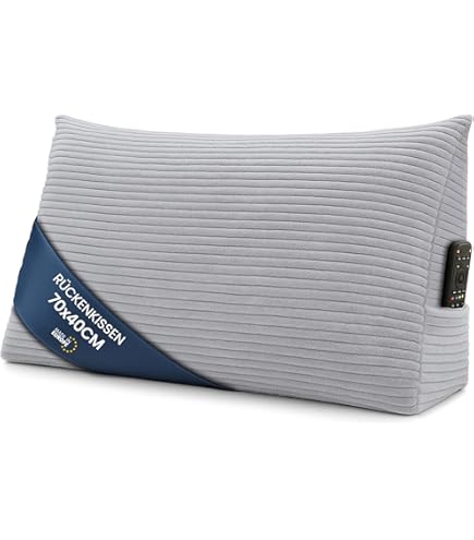 Dreieckiges Keilkissen 120x40x12cm - Rückenlehnenkissen Kordsamt Lesekissen