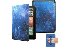 MoKo Case for 7" Kindle Paperwhite 12th Gen 2024, Blue Starry Sky