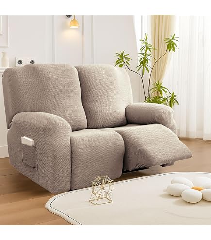 Housse De Fauteuil Relax étanche Avec Poches - Lavable, Antidérapante, Pour Chien Chat - Taille 1 Place Marron - 3