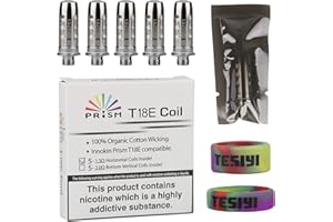 TESIYI INNOKIN Prism T18E Coil T18II Mini 2 V2 Coil T22E Coil 1.5Ω ohm for Endura T18E T22E T18II V2 2 Mini Pack of 5