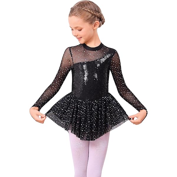 LIUHUO Rhythmic Gymnastics Leotards Pink Three-dimensional Artificial Flower Girl Competition Performance, Pink, XS - View #6