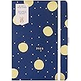 Busy B 2025 Diary Day-A-Page Planner for Students, Professionals & Teachers - A5 Navy Daily Planner with Gold Foil, Elastic Band & Ribbon Marker - Compact Organizer for Desk or Handbag (Jan-Dec)